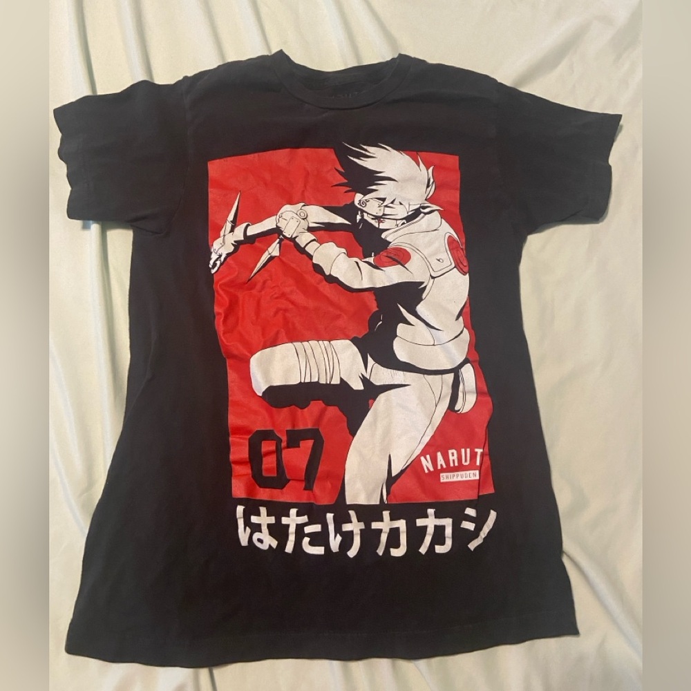 Kakashi Hatake Naruto Anime T Shirt Small Pop Culture Cute Lounge Wear
